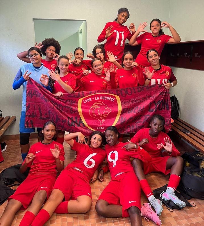 Les joueuses de l'équipe U15 de Lyon La Duchère sont actuellement 4es de leur championnat départemental.
