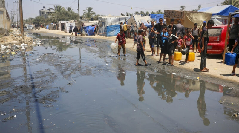 Gaza : 90 % des abris et tentes submergés par les pluies