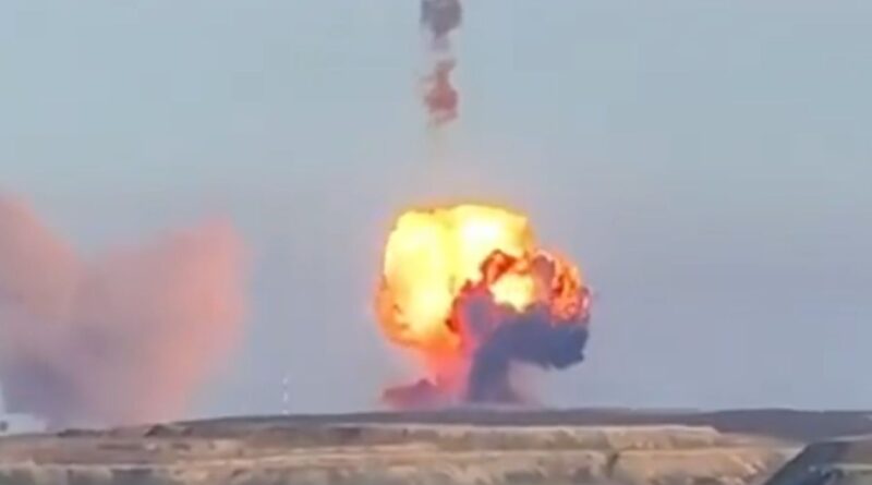 Guerre en Ukraine : L'explosion d'un missile russe lors d'un essai