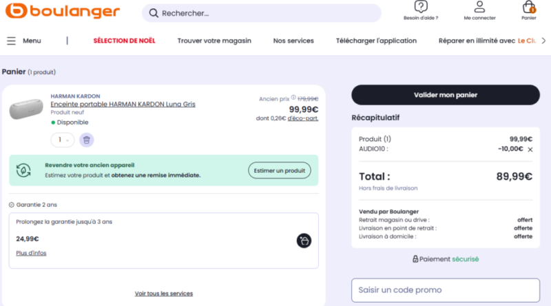 Harmon Kardon Luna : enceinte Bluetooth élégante à moitié prix