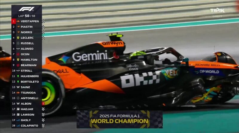 Lando Norris ému après son titre mondial : "Peu de gens ne vivent ce que j'ai connu"