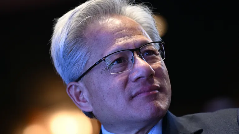 Le fondateur et PDG de Nvidia, Jensen Huang, au John F. Kennedy Center for the Performing Arts à Washington, DC, le 19 novembre 2025.