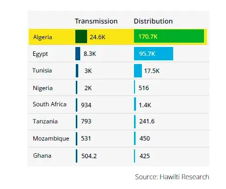 L'IGU classe l'Algérie leader en Afrique dans ce secteur.