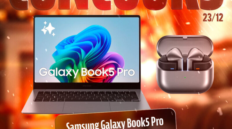 Offre Frandroid : pack Samsung avec Galaxy Book 5 Pro et Galaxy Buds 3 Pro