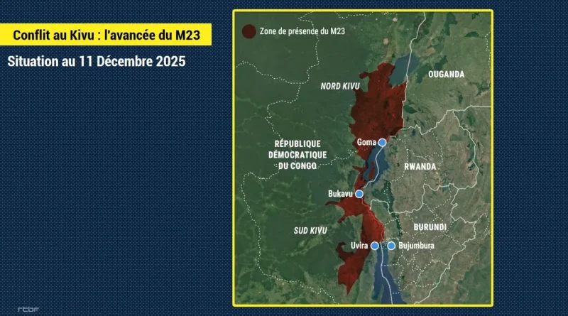 RDC : l'avancée du M23 et des forces rwandaises dans le Kivu continue.