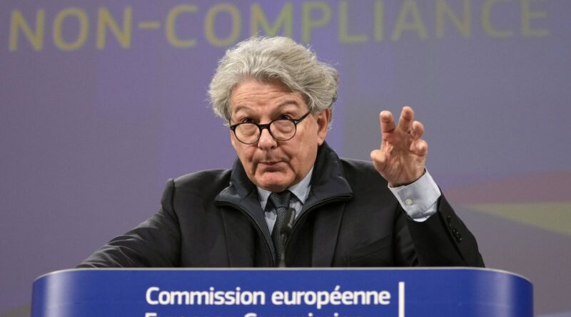 Régulation numérique : Thierry Breton et responsables européens interdits aux États-Unis.