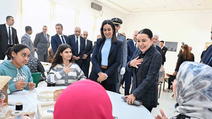 SAR la Princesse Lalla Asmaa inaugure le Centre "Princesse Lalla Asmaa" à Meknès.