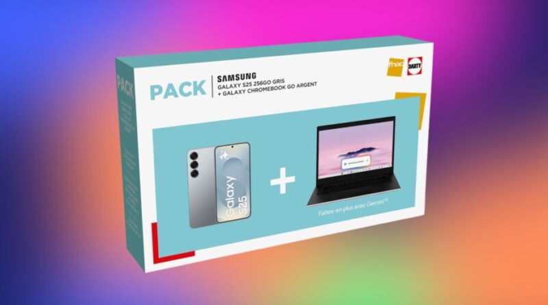 Super prix pour le pack Samsung Galaxy S25 + Chromebook Go chez Fnac et Darty