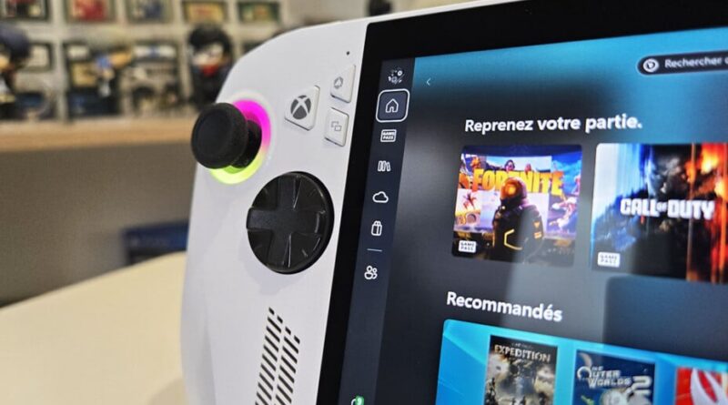 Test de la ROG Xbox Ally : pas de Gamepass pour le Steam Deck