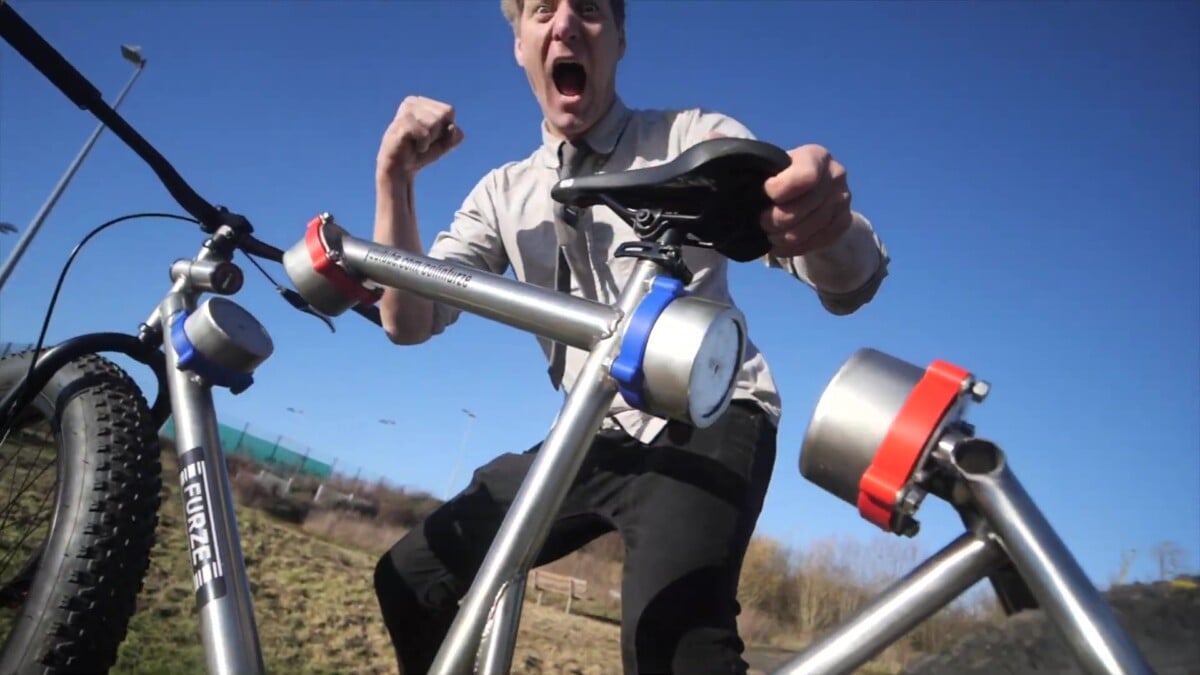 Vélo suspension magnétique avant arrière