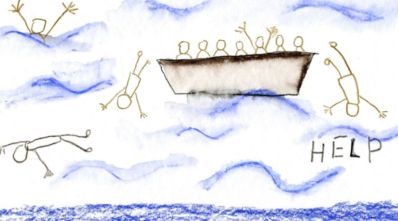 Une photographe laisse son appareil pour sauver des vies en mer.