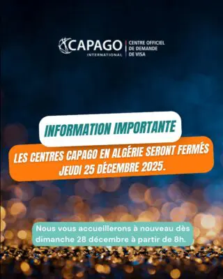 Visas France : Capago Algérie annonce une nouveauté pour décembre