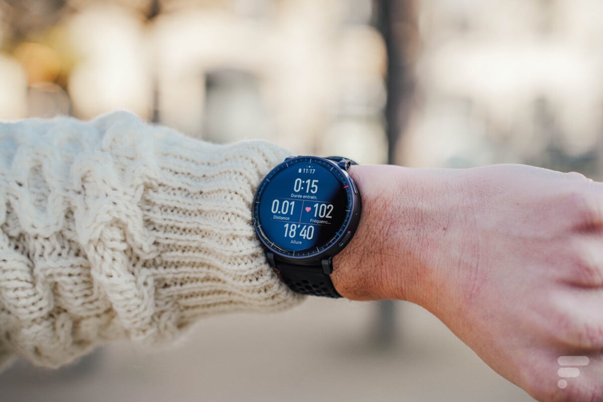 L'écran d'entraînement de l'Amazfit Active Max
