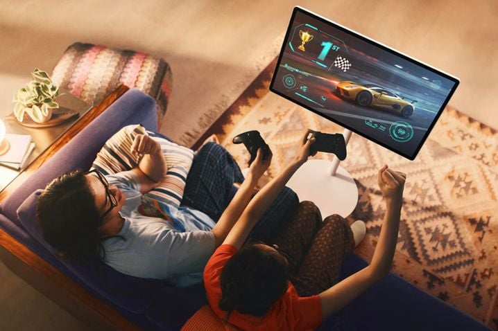 The Movingstyle de Samsung, écran de gaming nomade avec un taux de rafraîchissement de 120 Hz.