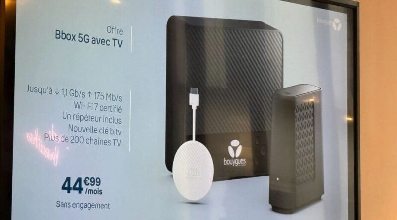 Bouygues Telecom dévoile la Bbox 5G Wi-Fi 7 avec trois innovations.