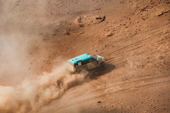 Étape 3 du Dakar 2026, 6 janvier 2026 près d'Al-Ula, Arabie saoudite.
