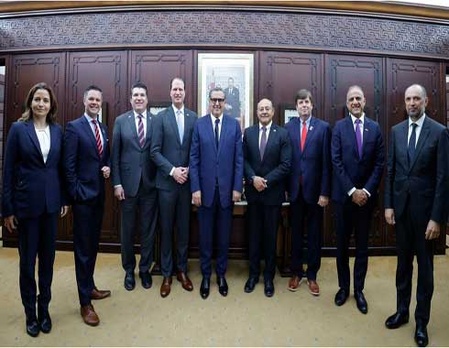 Délégation du Congrès américain rencontre Aziz Akhannouch et Abdeltif Loudyi.