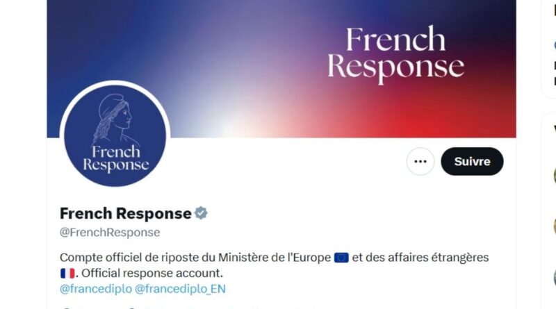 Désinformation : réactions autour du compte « French Response » de la diplomatie française.