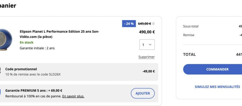 Elipson Planet L Performance : 208 € de réduction en soldes d’hiver