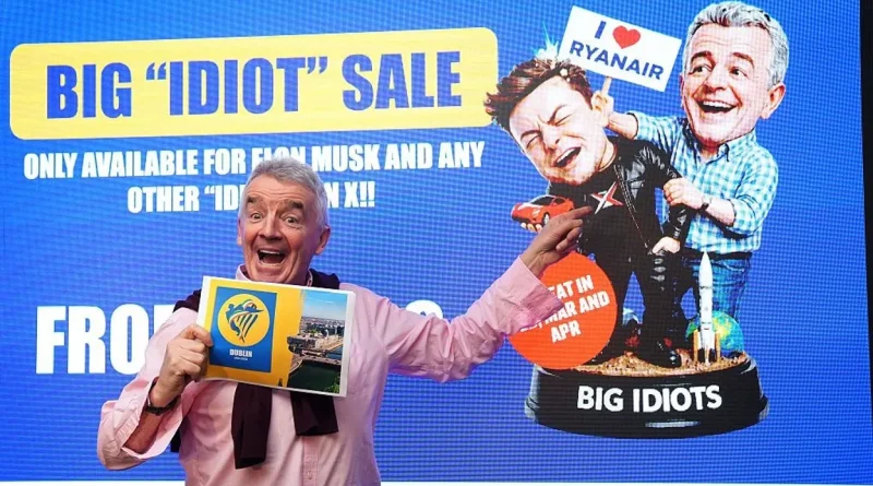 Elon Musk souhaite racheter Ryanair : 0-1 pour la low-cost irlandaise