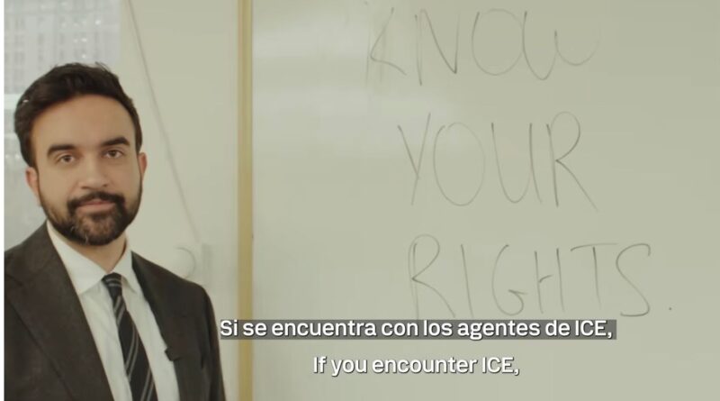 Etats-Unis : Zohran Mamdani, le maire de New York, propose un tutoriel contre l'ICE