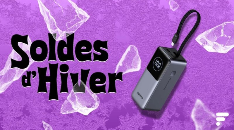 La batterie externe 20 000 mAh à trois ports à moins de 50 € en soldes.