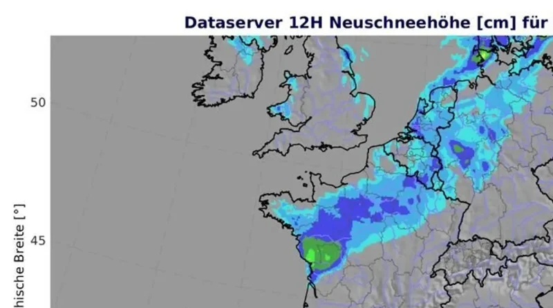 La neige tombe en Belgique ce lundi : attentes pour les heures à venir