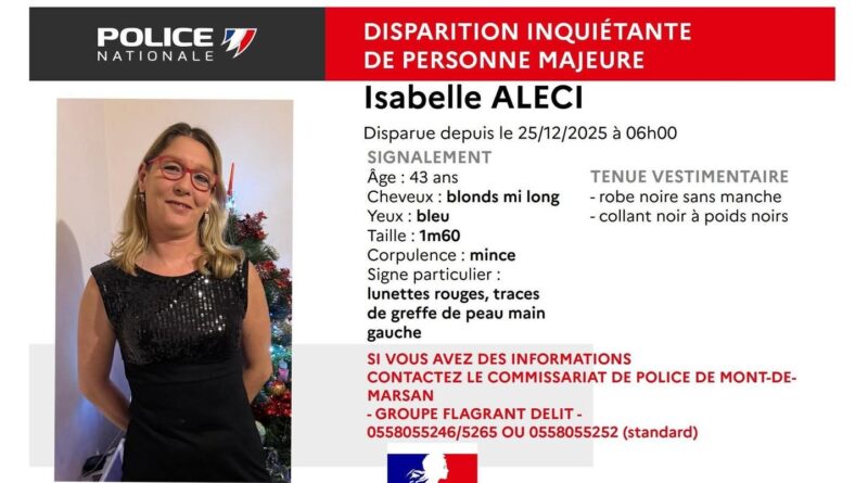 Landes : Une femme disparue le soir de Noël retrouvée enterrée, suspect arrêté