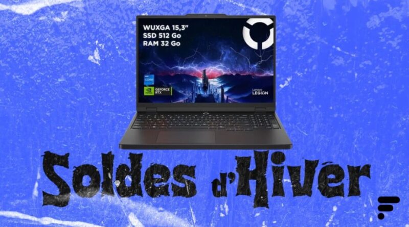 Le laptop gaming Lenovo RTX 5070 avec 32 Go de RAM à prix réduit.