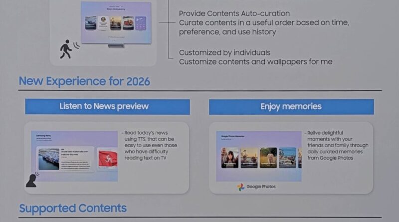 Le système Tizen des TV et vidéoprojecteurs Samsung ne cesse d'évoluer avec plus d'IA.