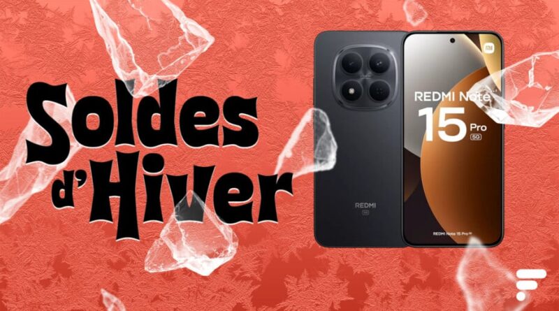 Le Xiaomi Redmi Note 15 Pro 5G à 70€ de remise soldes.
