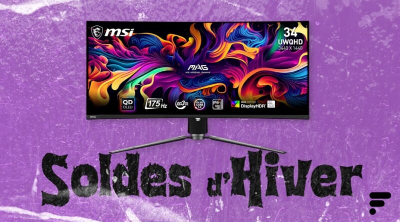 L'écran gaming incurvé de 34 pouces à 50 % de réduction.