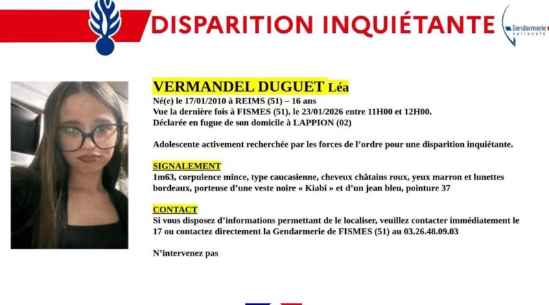 Marne : Une des quatre jeunes disparus dans l’Aisne recherchée de nouveau