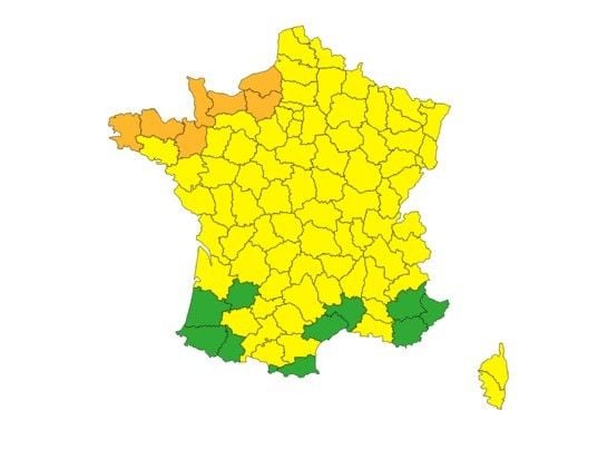 Sept départements ont été placés en vigilance orange à la neige et au verglas le 5 janvier 2026.
