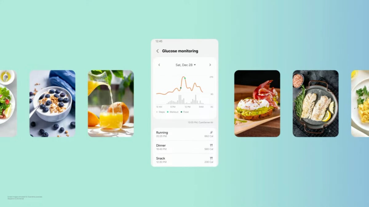 Le suivi du taux de sucre dans l'application Samsung Health