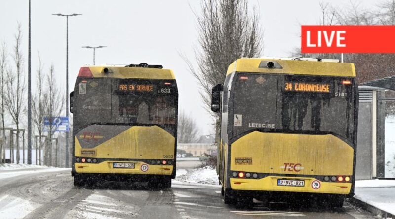 Neige en Belgique : TEC à l'arrêt, STIB rencontre des difficultés