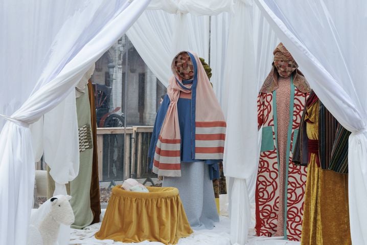 La crèche de Noël de Bruxelles, qui a enflammé le débat politique belge.