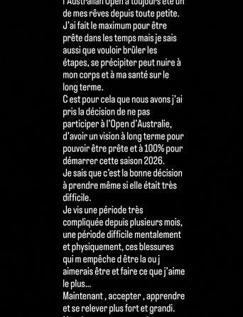 Open d'Australie 2026 : Loïs Boisson ne participe pas à Melbourne