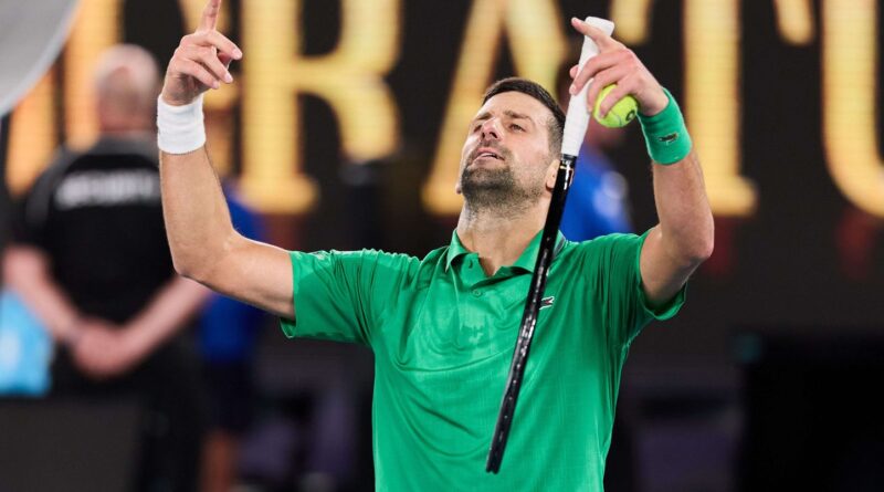 Open d'Australie : Djokovic atteint les 8es, Osaka ne participe pas