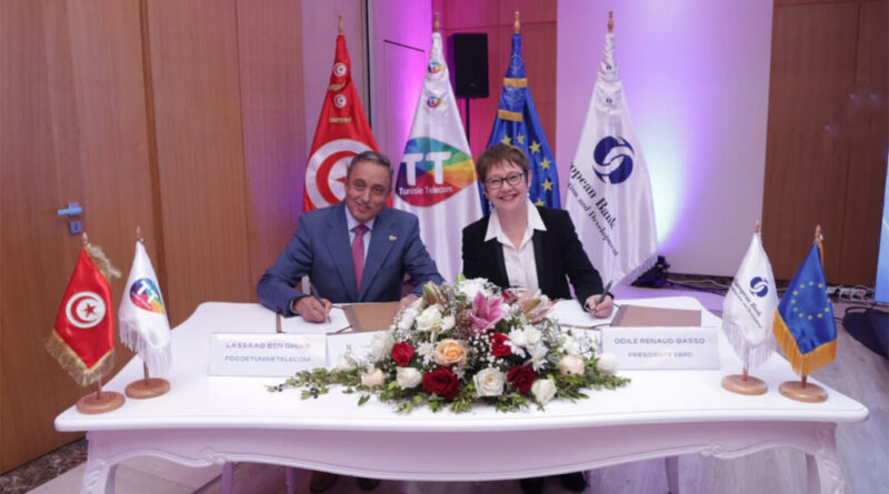 Partenariat stratégique entre Tunisie Telecom et la BERD pour l'infrastructure numérique.