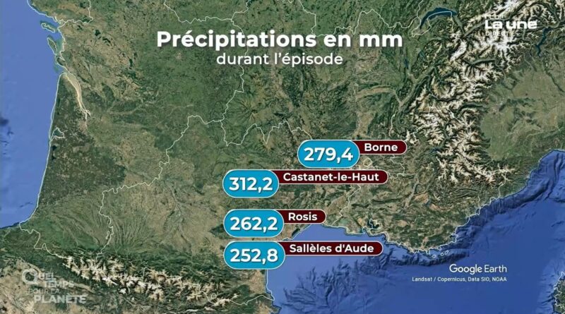 Plus de 300 litres de pluie par mètre carré dans le sud de la France : explication sur l'épisode cévenol.