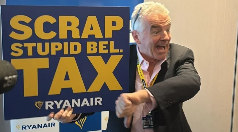 Ryanair ne supprime pas 1,1 million de sièges en Belgique en 2026.