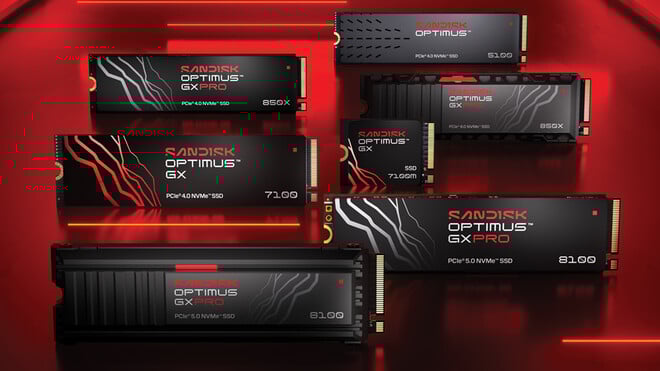 SanDisk remplace les SSD WD Black et WD Blue par Optimus.
