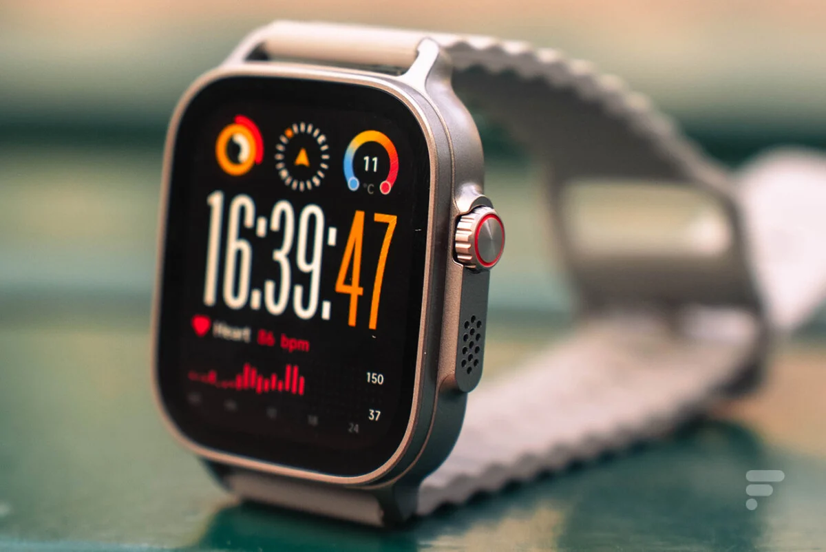 Le bouton de la Realme Watch 5