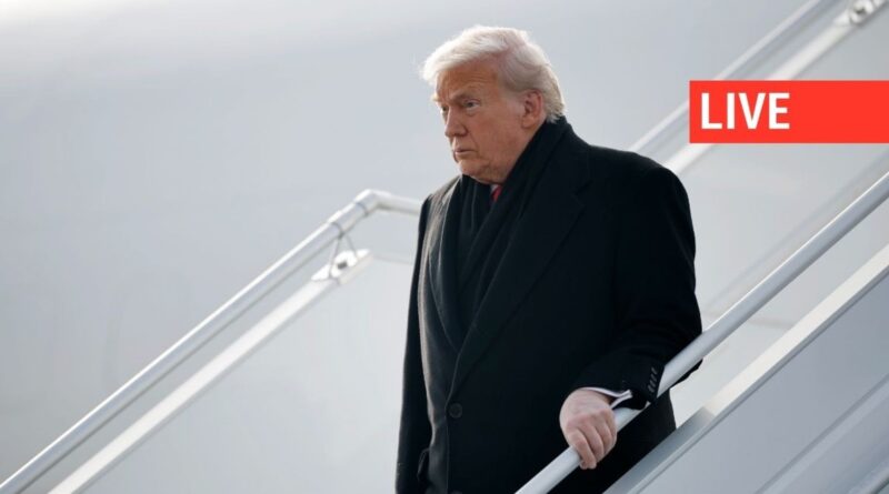 Trump arrive à Davos pour rencontrer des dirigeants mondiaux.