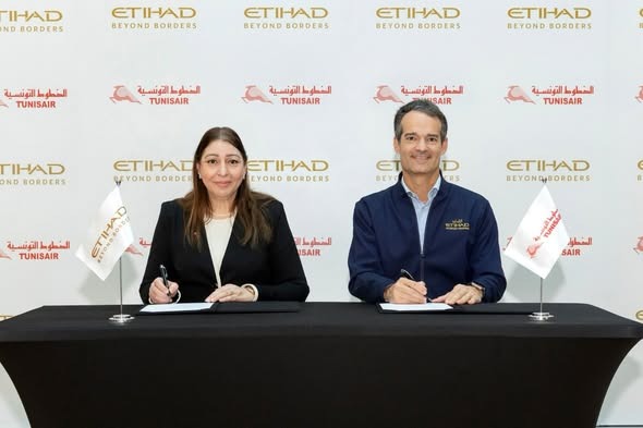 Tunisair et Etihad Airways : accord commercial de partage de codes.