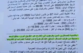 Tunisie : augmentation de la taxe frontière pour les voyageurs algériens