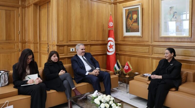 Tunisie–Palestine : Entretien Srarfi-Qaddoumi sur coopération culturelle