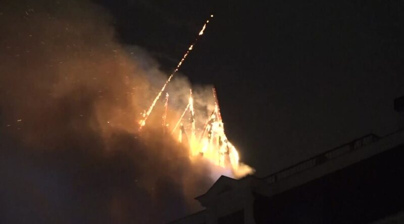 Un incendie ravage une église d'Amsterdam lors du Nouvel An.