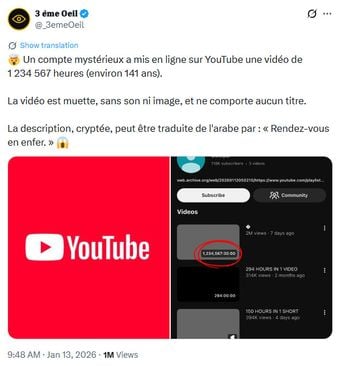 Une vidéo de 141 ans a-t-elle été postée sur YouTube ? Prudence